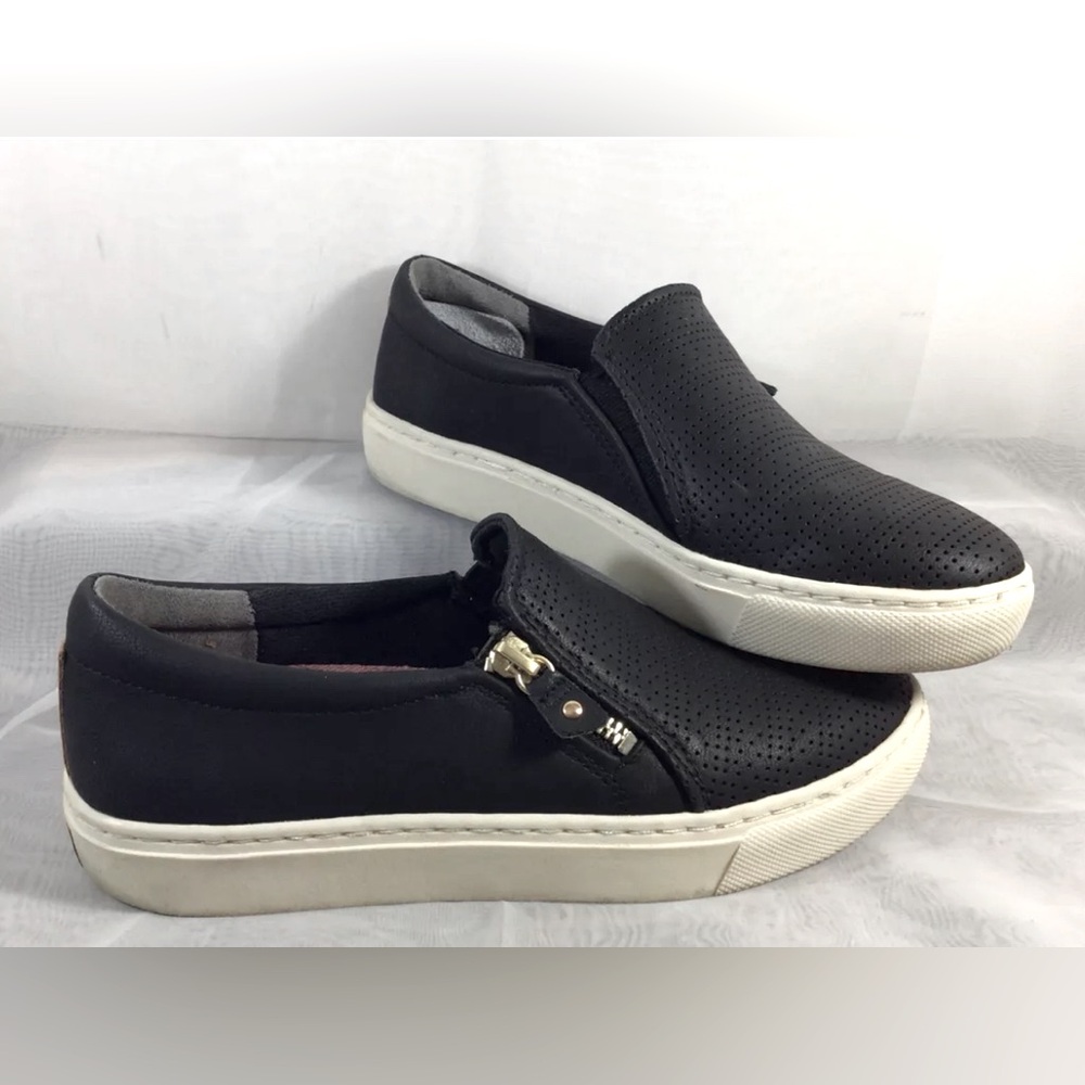 Dr Scholls Shoes Women’s 7M Be Free Energy Technology Sneakers Side Zipper Black
